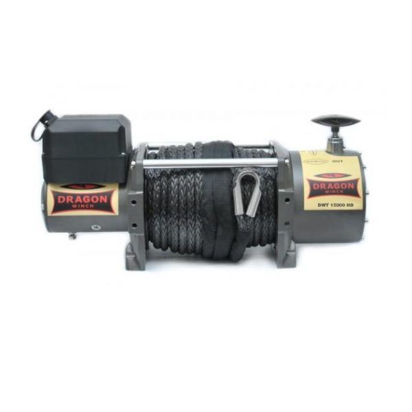 Vitlo Dragon Truck DWT 15000 HD, 12V, 6.803 kg sa sintetičkim užetom, vodilicom, žičnim i bežičnim daljinskim
