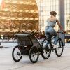 Thule Chariot Lite 2 zeleno (agava)/crna sportska dječja kolica i prikolica za bicikl za dvoje djece (4u1)