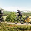 Thule Chariot Sport 2 crna sportska dječja kolica i prikolica za bicikl za dvoje djece (4u1)