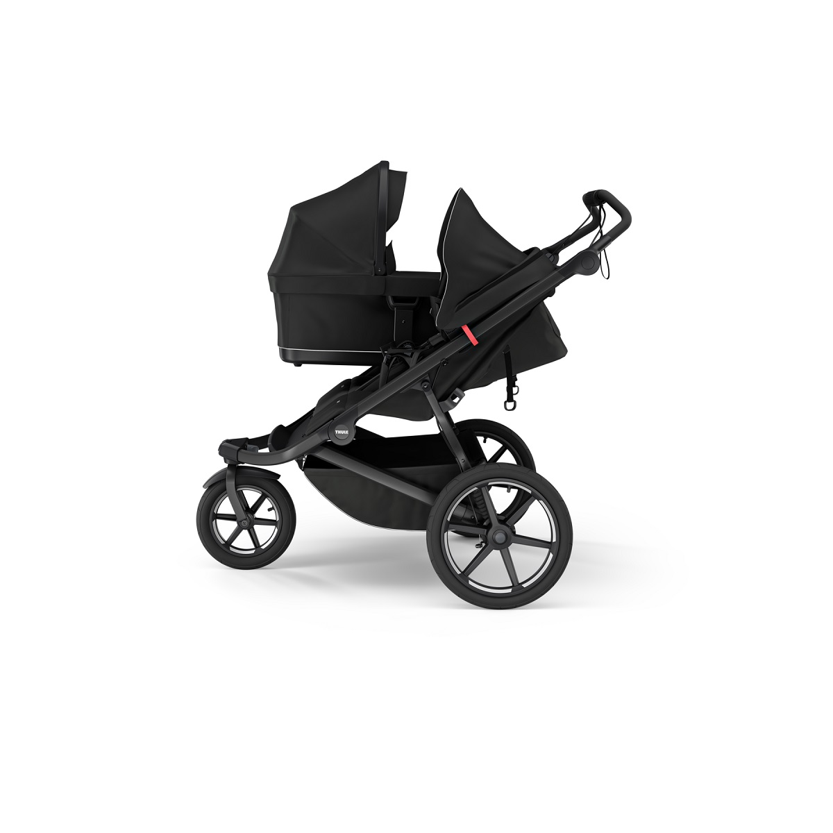 Thule Urban Glide 3 Double crna dječja kolica za dva djeteta