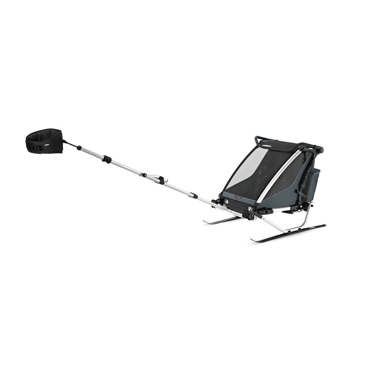 Thule Chariot Cross 2 double multifunkcionalna sportska prikolica za bicikl - 2 djece, siva