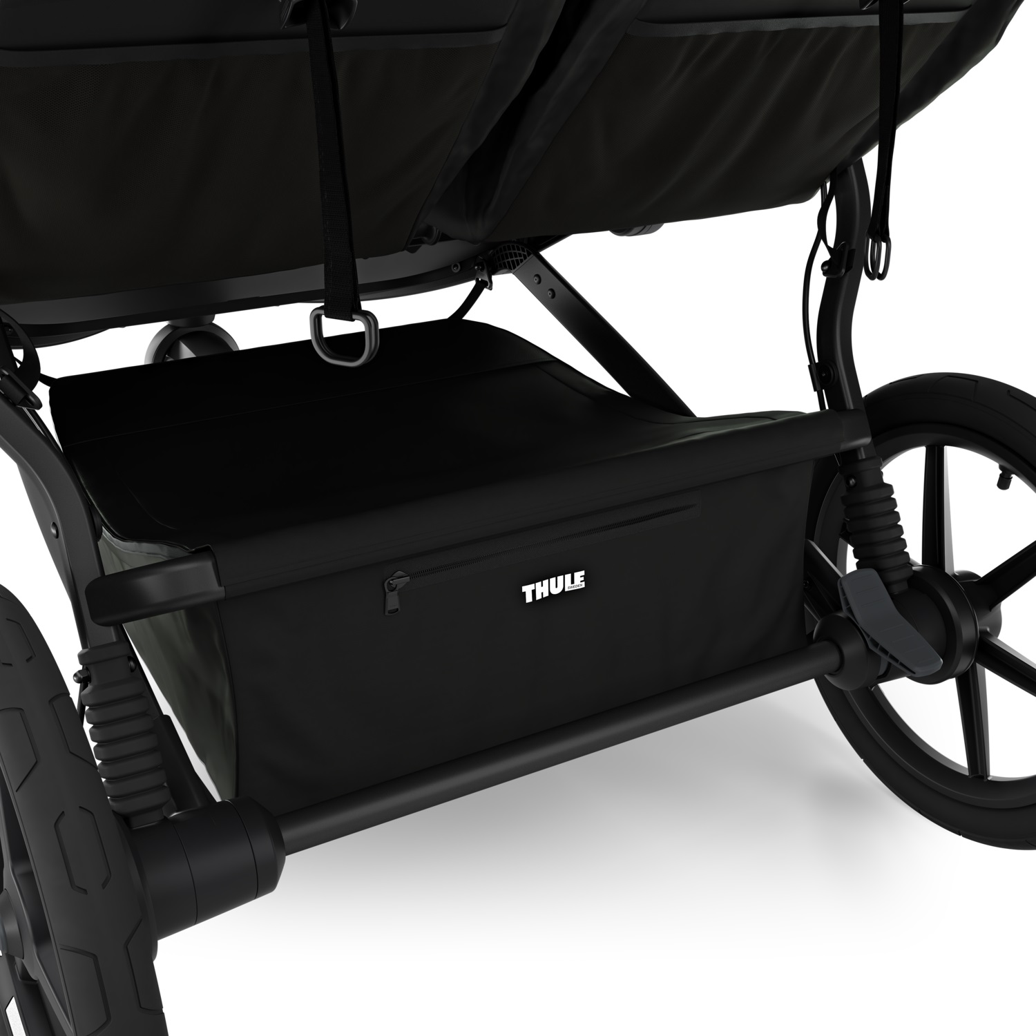 Thule Urban Glide 3 Double crna dječja kolica za dva djeteta